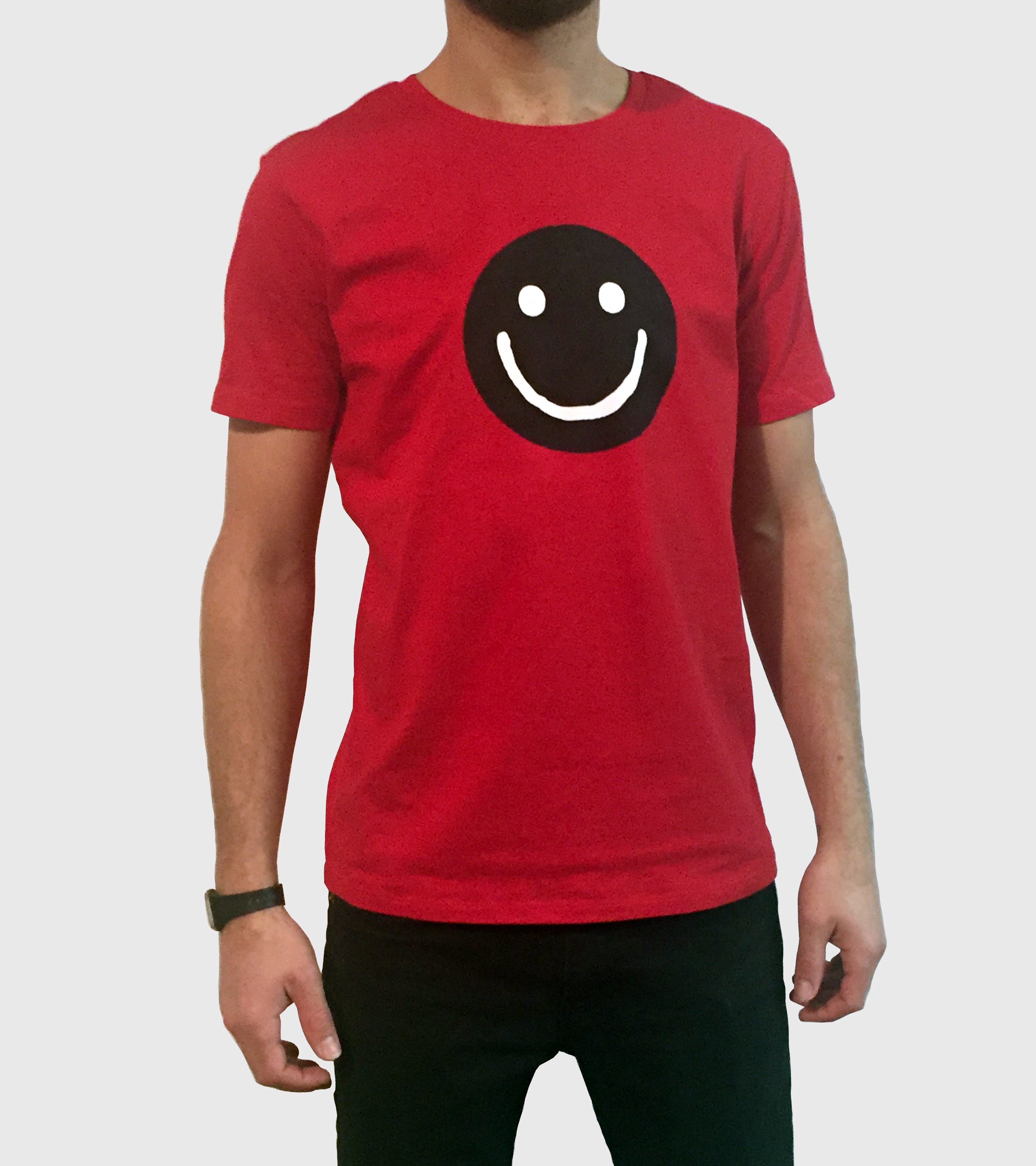 Smiley T-Shirt (Red shirt - White smiley)
