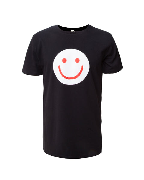 Smiley T-Shirt (Black shirt - Red smiley)